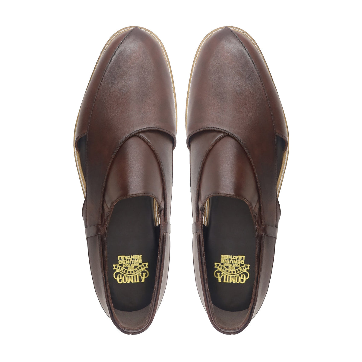 Craig - Men's Brown Calf Leather Sandal