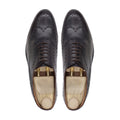 Fernando - Men's Dark Brown Calf Leather Wholecut Shoe