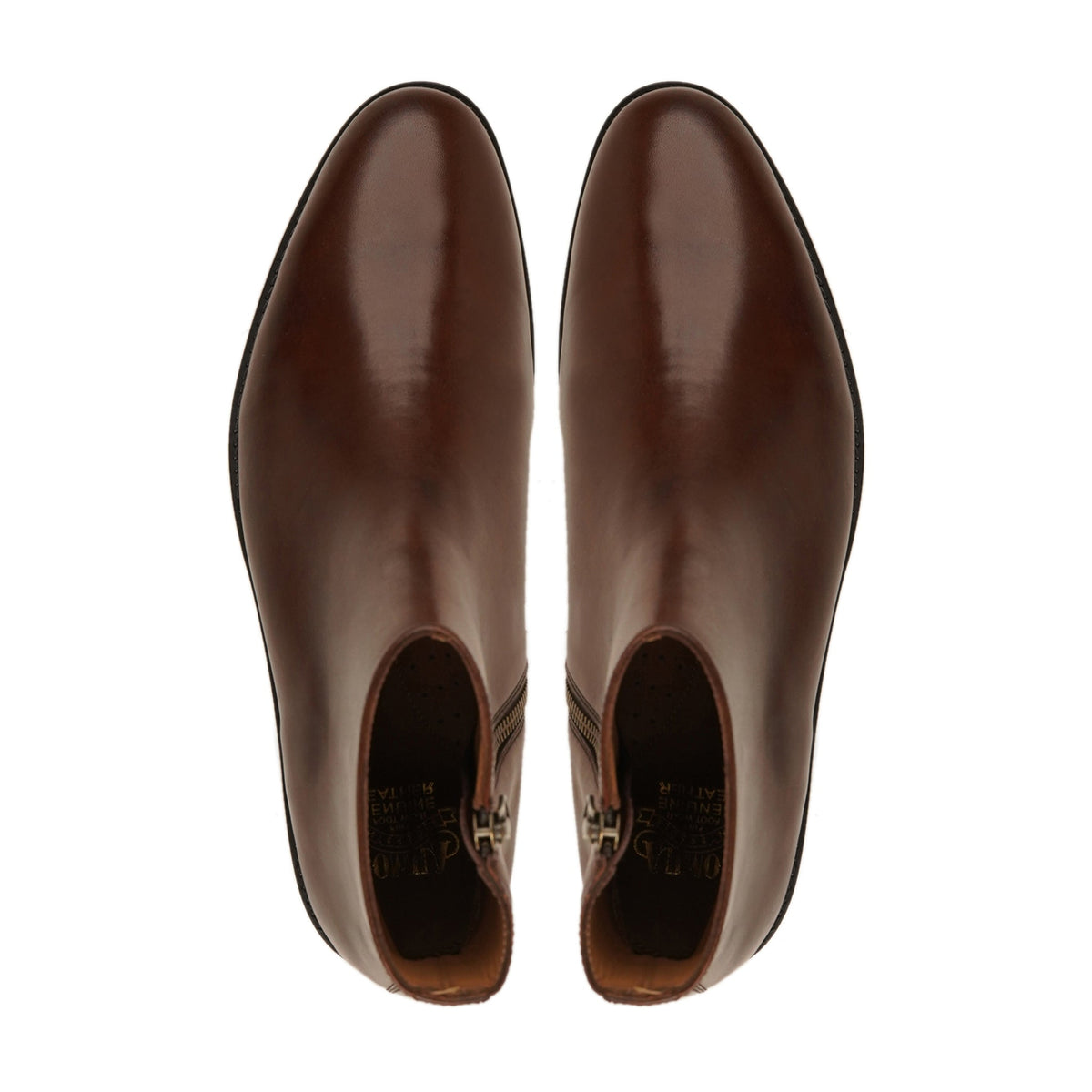 Heren - Men's Dark Brown Calf Leather Chelsea Boot