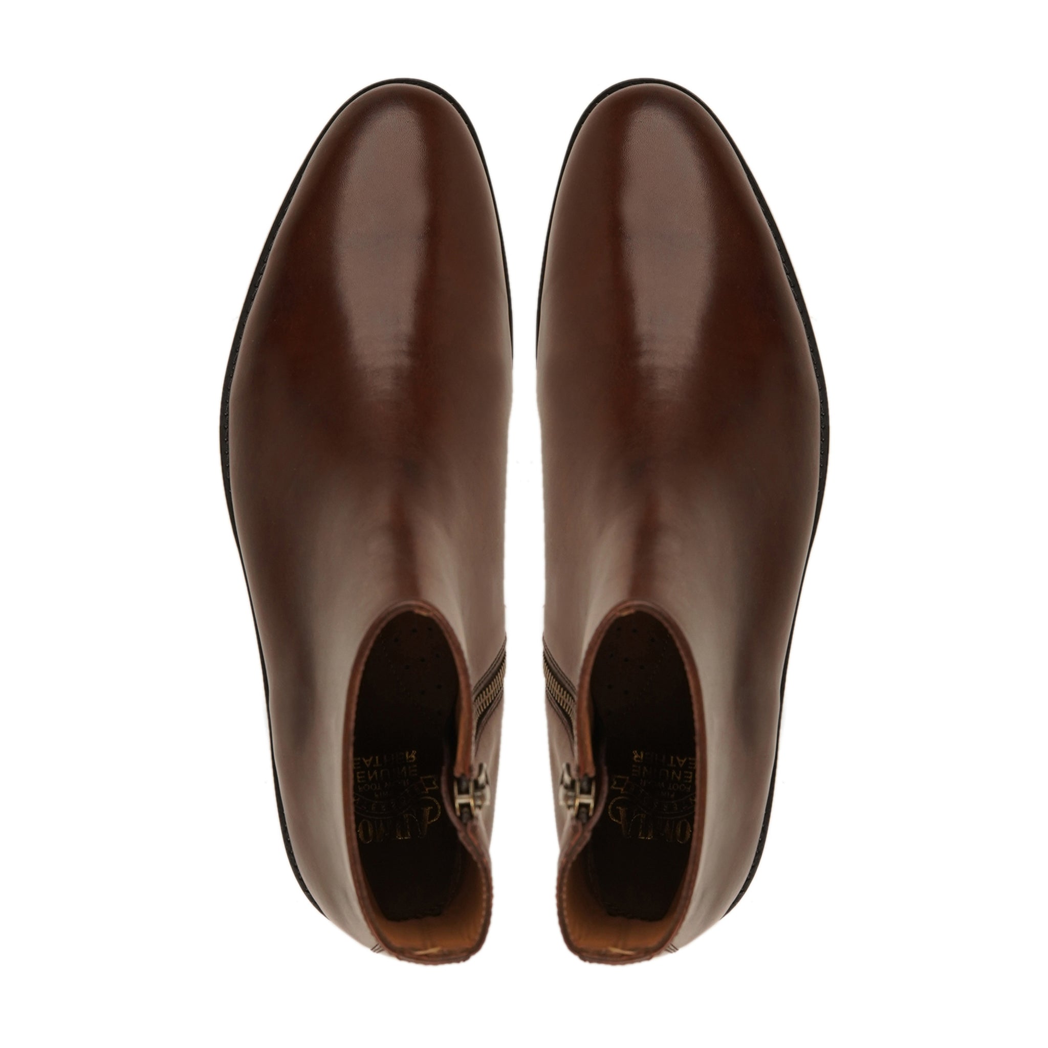 Heren - Men's Dark Brown Calf Leather Chelsea Boot
