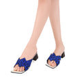 Belle - Women's Blue and Black 50mm Heel