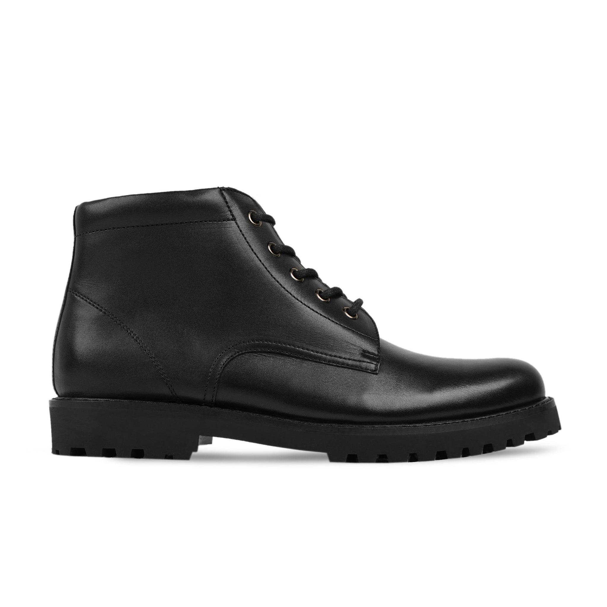 Edinet - Men's Black Calf Leather Boot