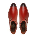 Cyrus - Men's Burnished Orange Tan Calf Leather Jodhpur Boot