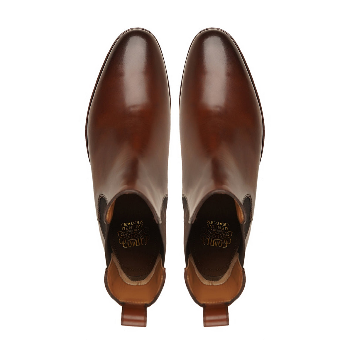 Rezio - Men's Reddish Brown Calf Leather Chelsea Boot