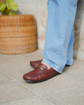 Luzon - Men's Oxblood Pebble Grain Leather Driver Shoe