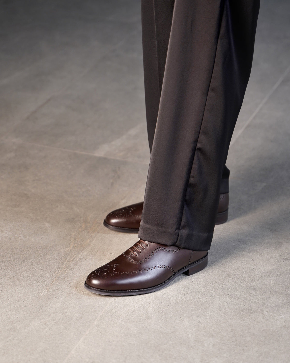 Worchester - Men's Dark Brown Calf Leather Oxford Shoe