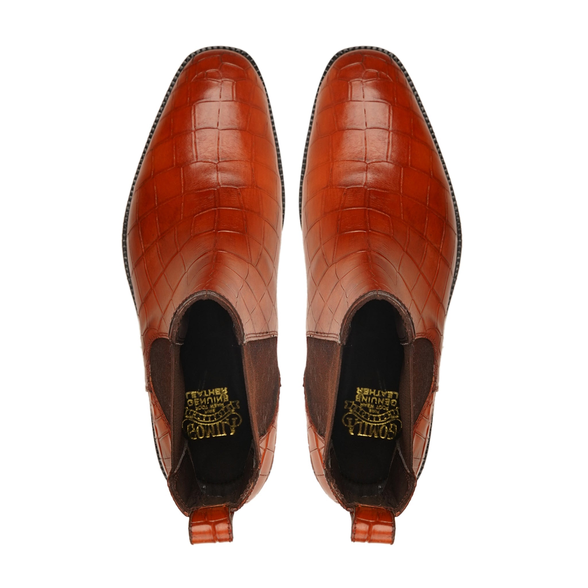 Renjiro - Men's Tan Calf Leather Chelsea Boot