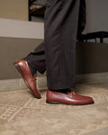 Benito - Men's Oxblood Pebble Grain Leather Loafer