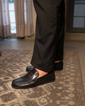 Fronzay - Men's Black Calf Leather Loafer