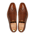Richardson - Men's Brown Calf and Hand Woven Calf Leather Loafer