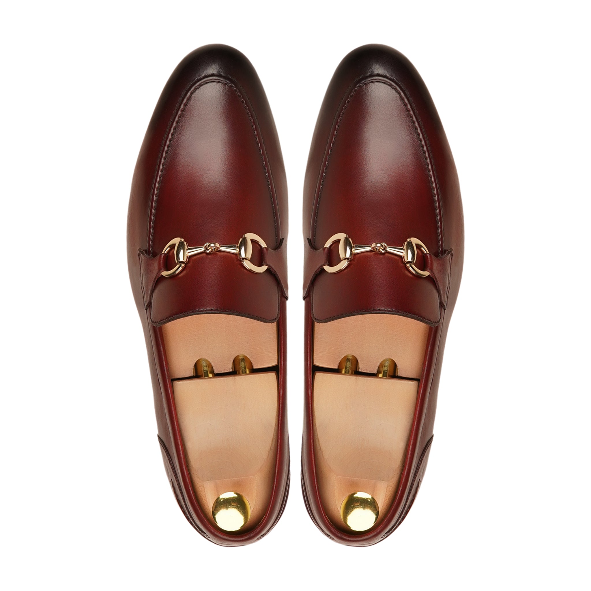 Lewisville - Men's Burnished Oxblood Calf Leather Loafer
