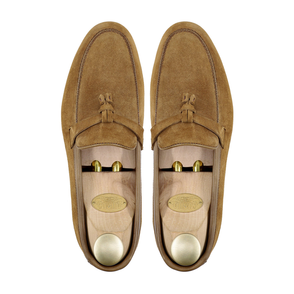 Dacia - Men's Camel Kid Suede Loafer