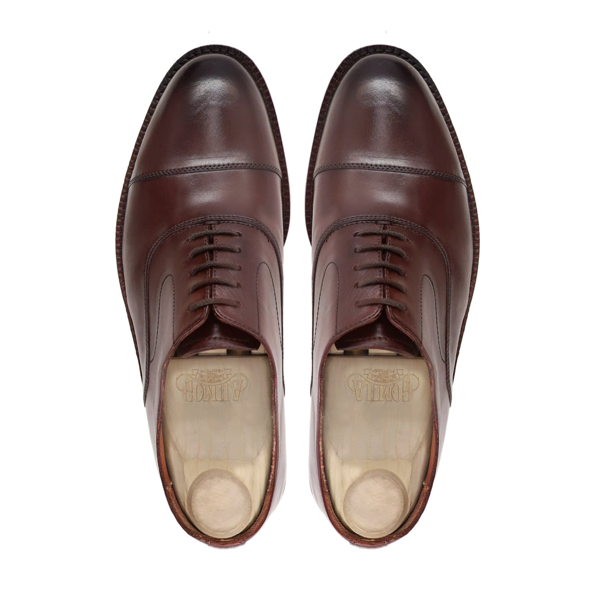 Hideaki - Men's Brown Patina Calf Leather Oxford Shoe