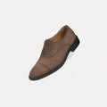 Itachi - Men's Light Brown Kid Suede Oxford Shoe