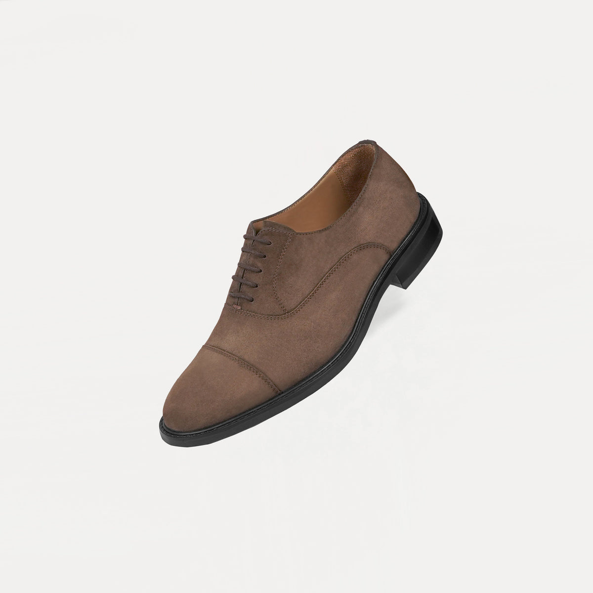 Itachi - Men's Light Brown Kid Suede Oxford Shoe