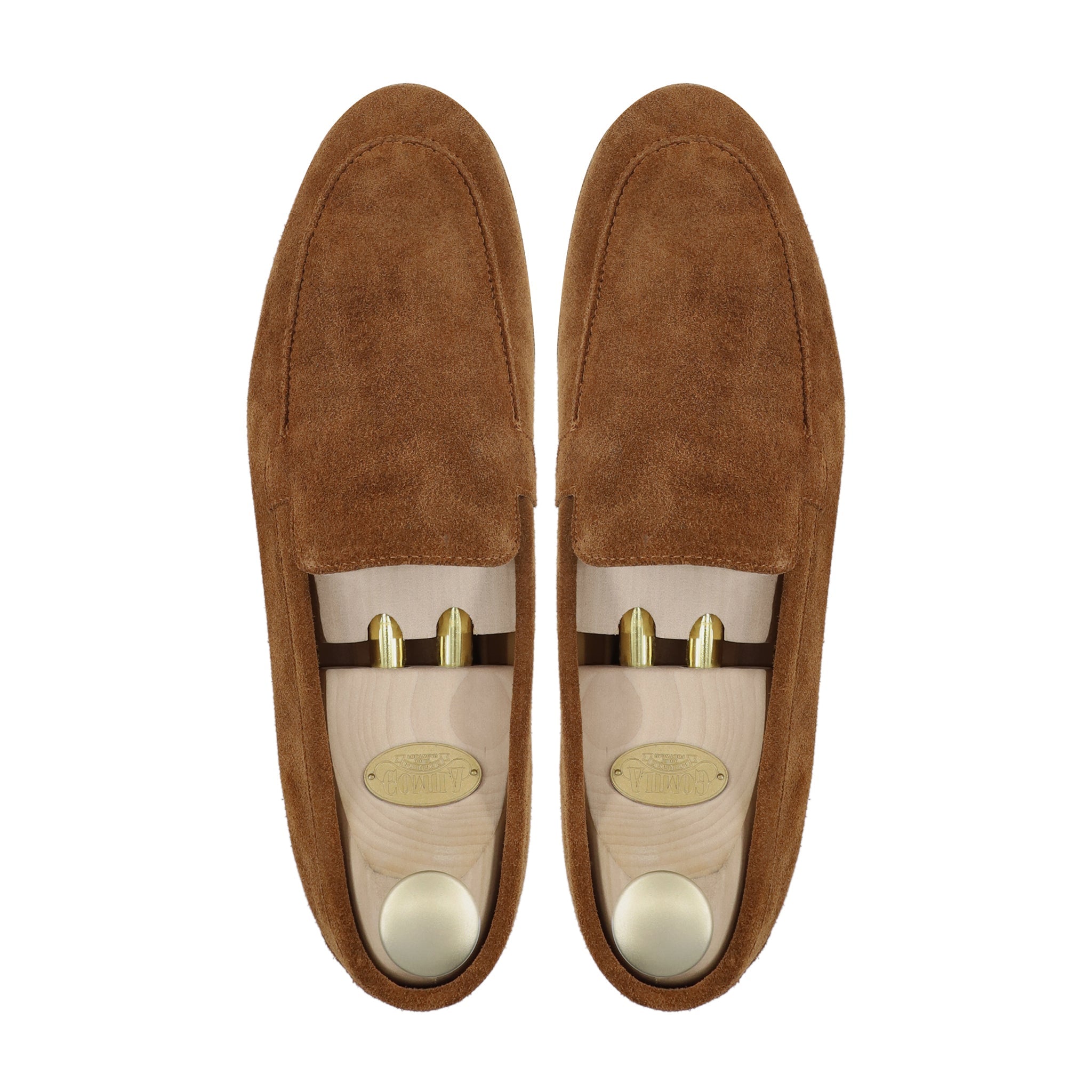 Elbert - Men's Cognac Kid Suede Loafer