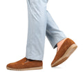 Elbert - Men's Cognac Kid Suede Loafer