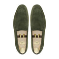Elbert - Men's Olive Green Suede Loafer