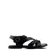 Elian - Men's Black Calf Leather Sandal