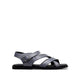 Elian - Men's Grey Calf Leather Sandal