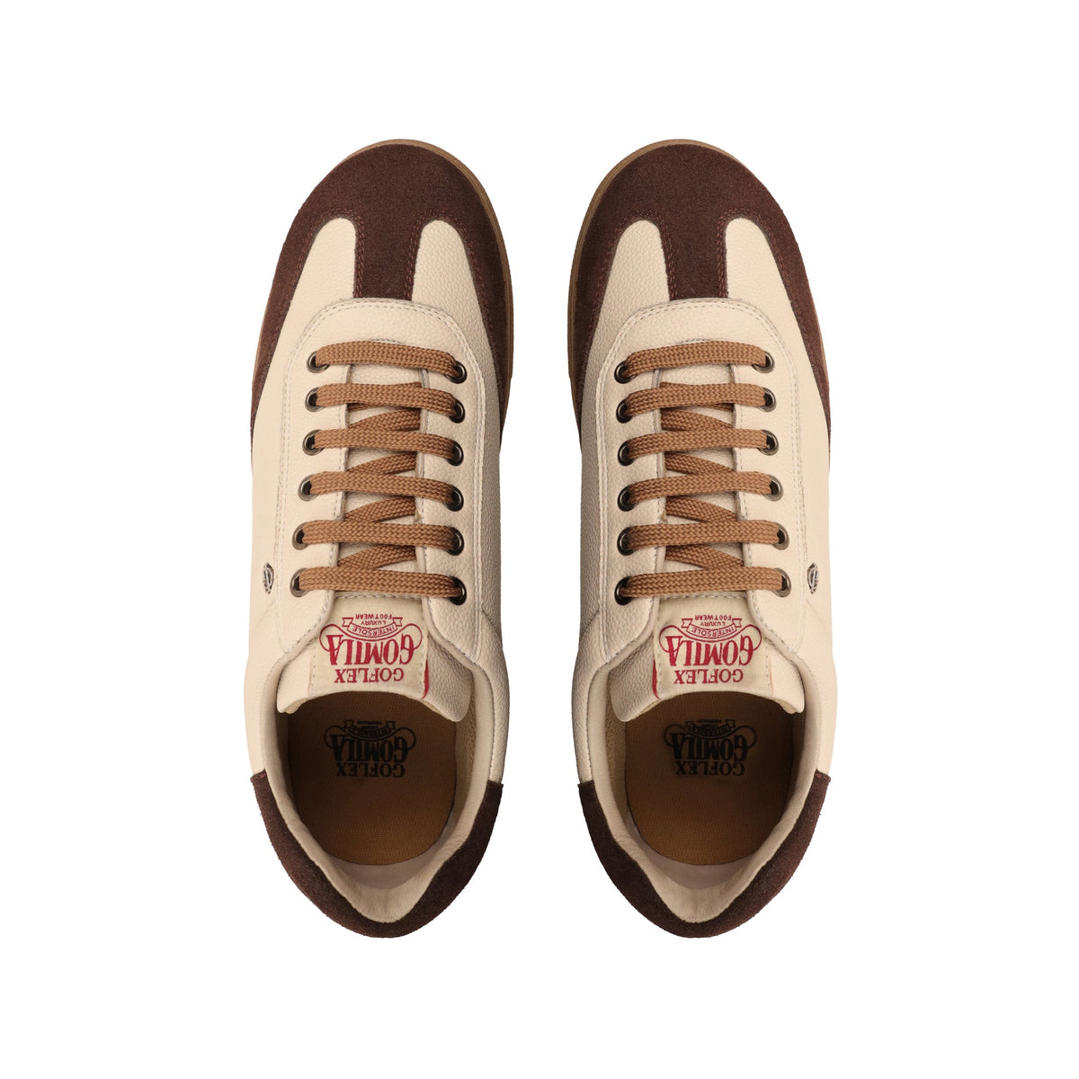 Eugenio  - Men's Biege & Brown Sneaker