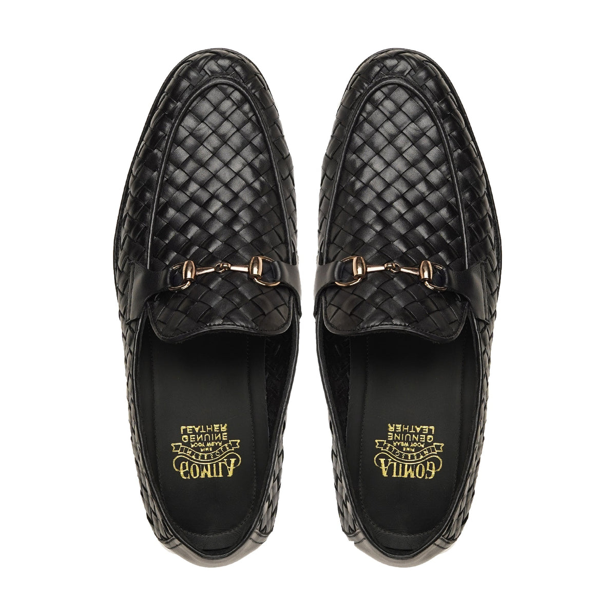 Evie - Men's Black Hand Woven Calf Leather Loafer