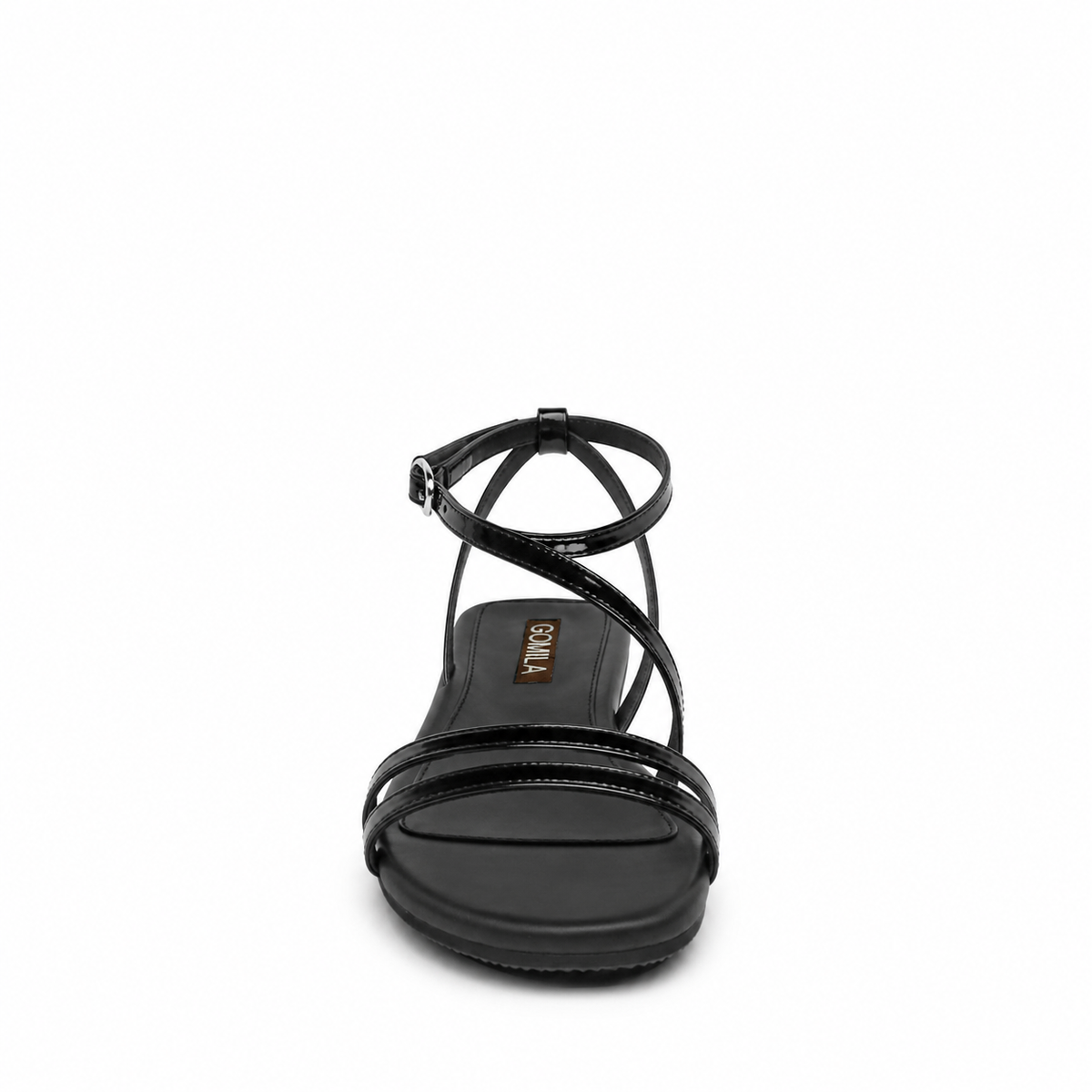Hollis - Women's Black Strapped Sandal