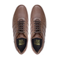 Glostrup - Men's Brown Pebble Grain Leather Jogger