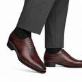 Grant - Men's Brown Patina Calf Leather Oxford