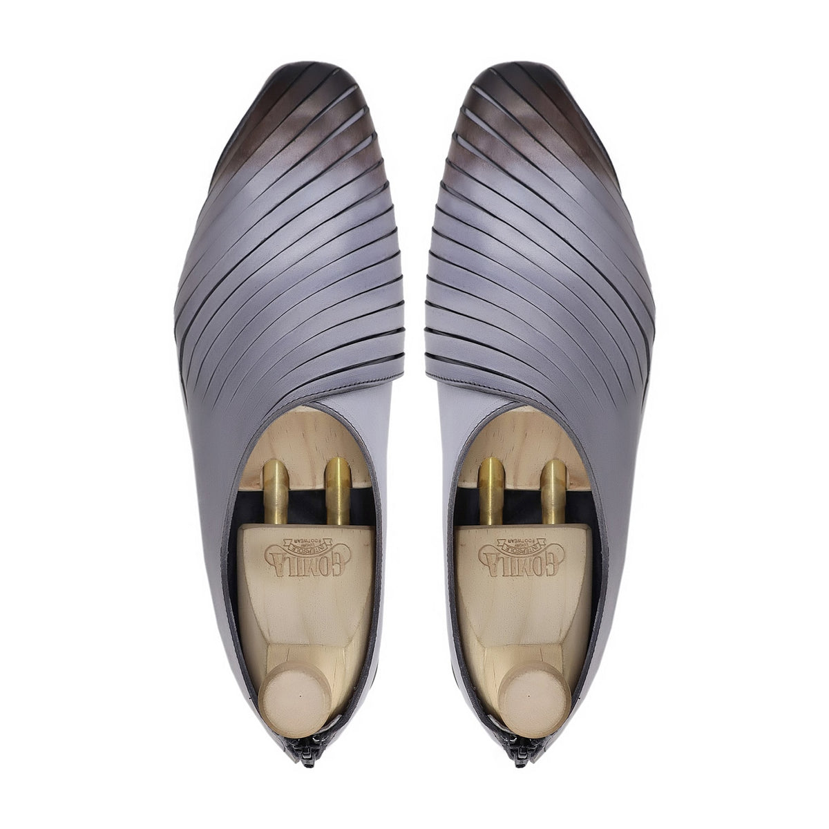 Arely - Men's Burnished Grey Calf Leather Loafer