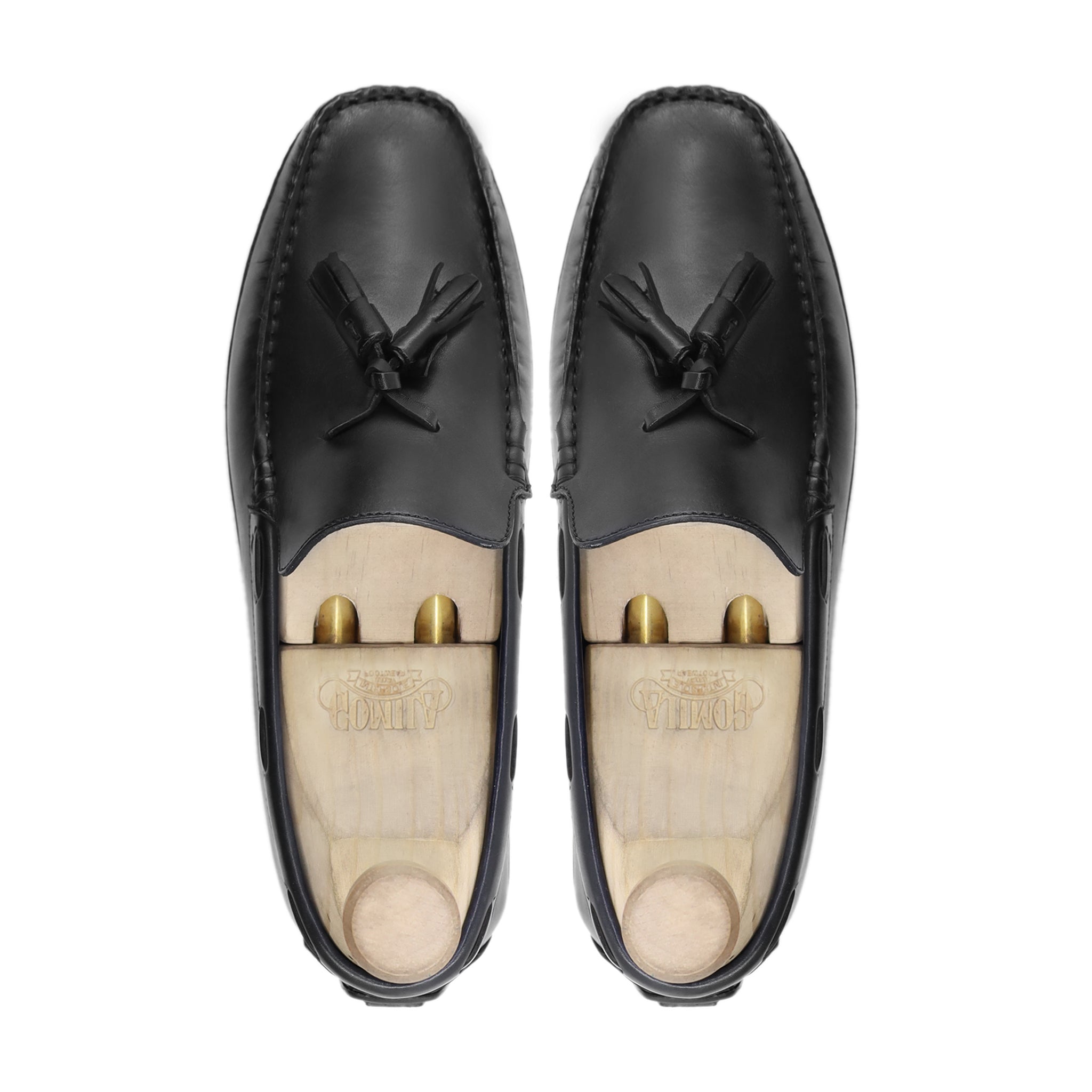 Iguazu - Men's Black Calf Leather Driver Shoe