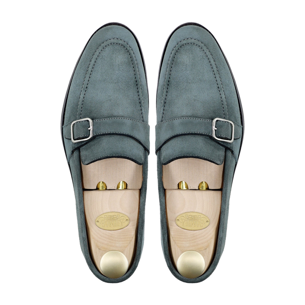 Raven - Men's Charcoal Gray Kid Suede Loafer
