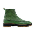 Boaz - Men's Green Hand Woven Calf Leather Chelsea Boot