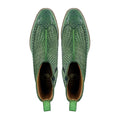 Boaz - Men's Green Hand Woven Calf Leather Chelsea Boot