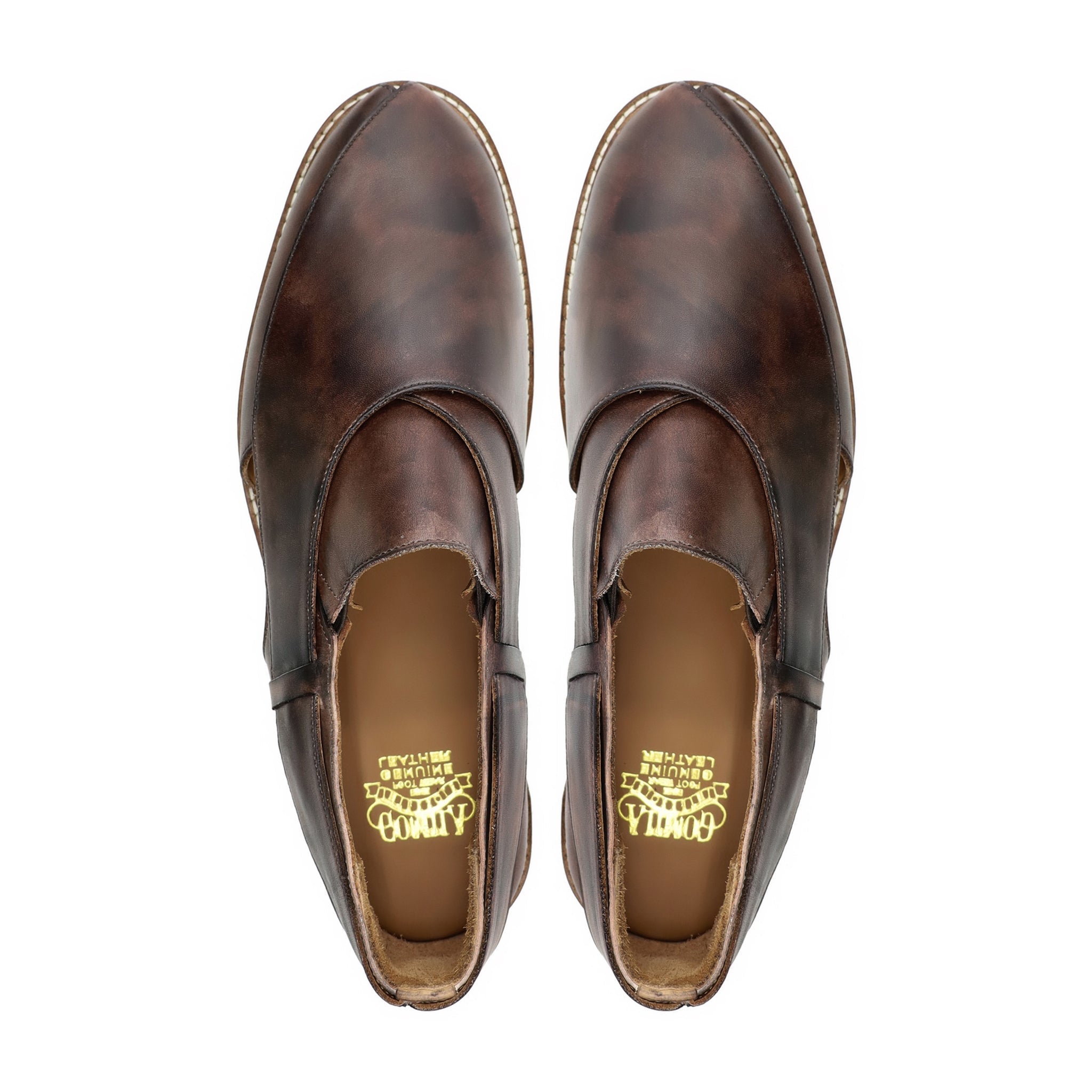Mandarin - Men's Burnished Brown Calf Leather