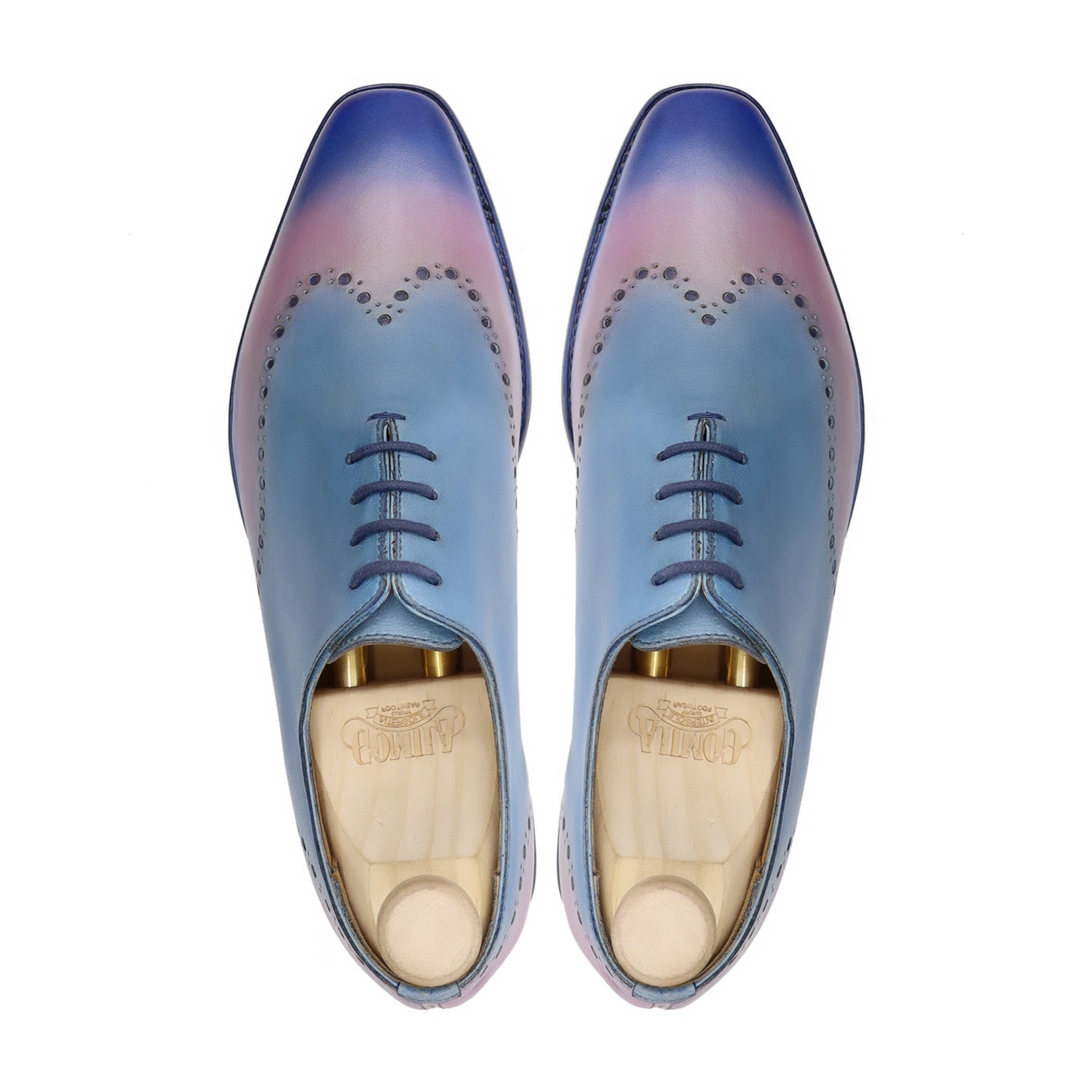 Marac - Men's Multicolor Calf Leather Wholecut Shoe
