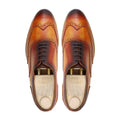 Orland - Men's Burnished Tan Calf Leather Oxford Shoe
