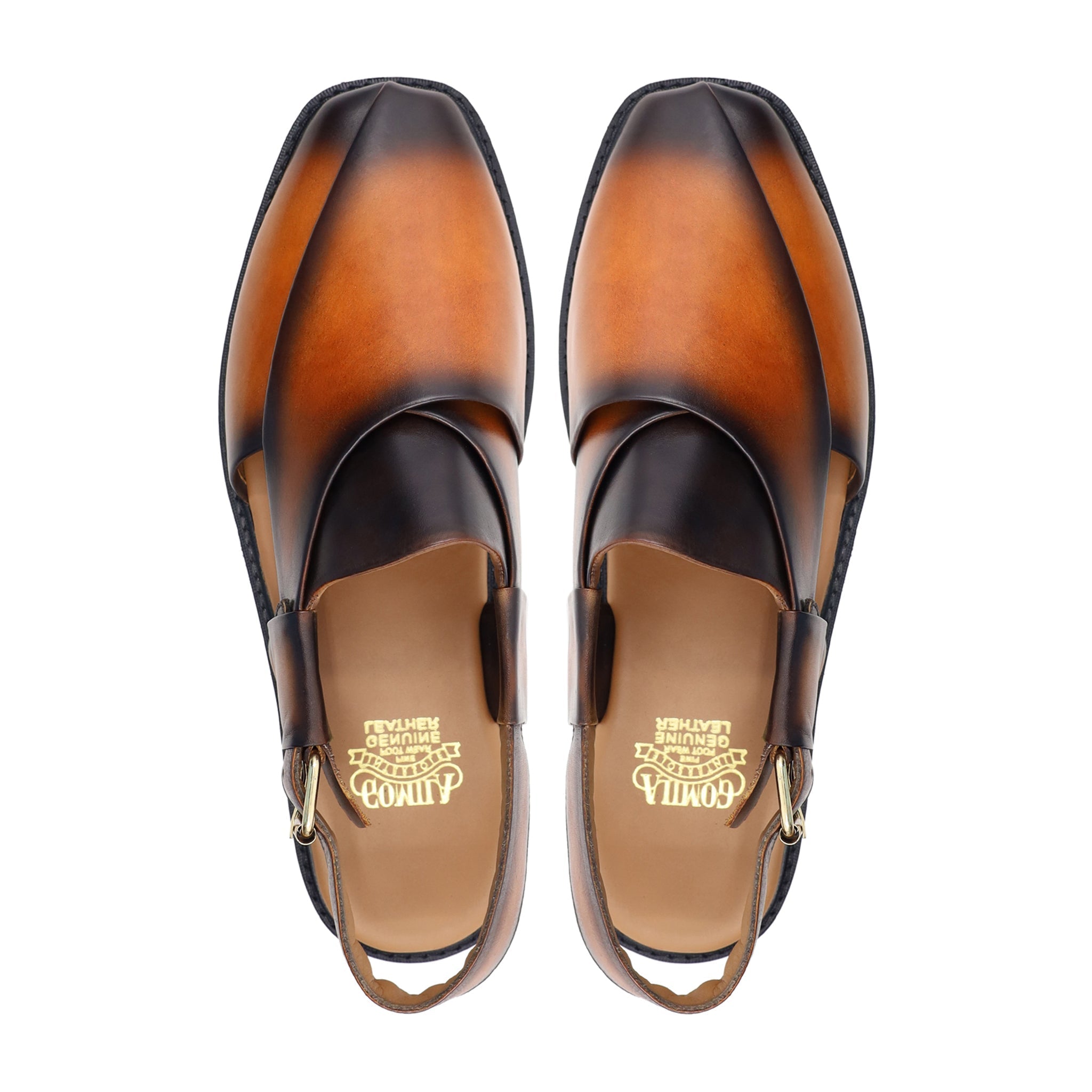 Burgh - Men's Burnished Tan Calf Leather Sandal