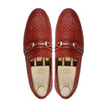 Predator - Men's Red Hand Woven Calf Leather Loafer