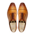 Shoal - Men's Burnished Yellow Tan Calf Leather Wholecut Shoe - Goodyear Welted