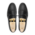 Lublin - Men's Black Hand Woven Calf Leather Loafer