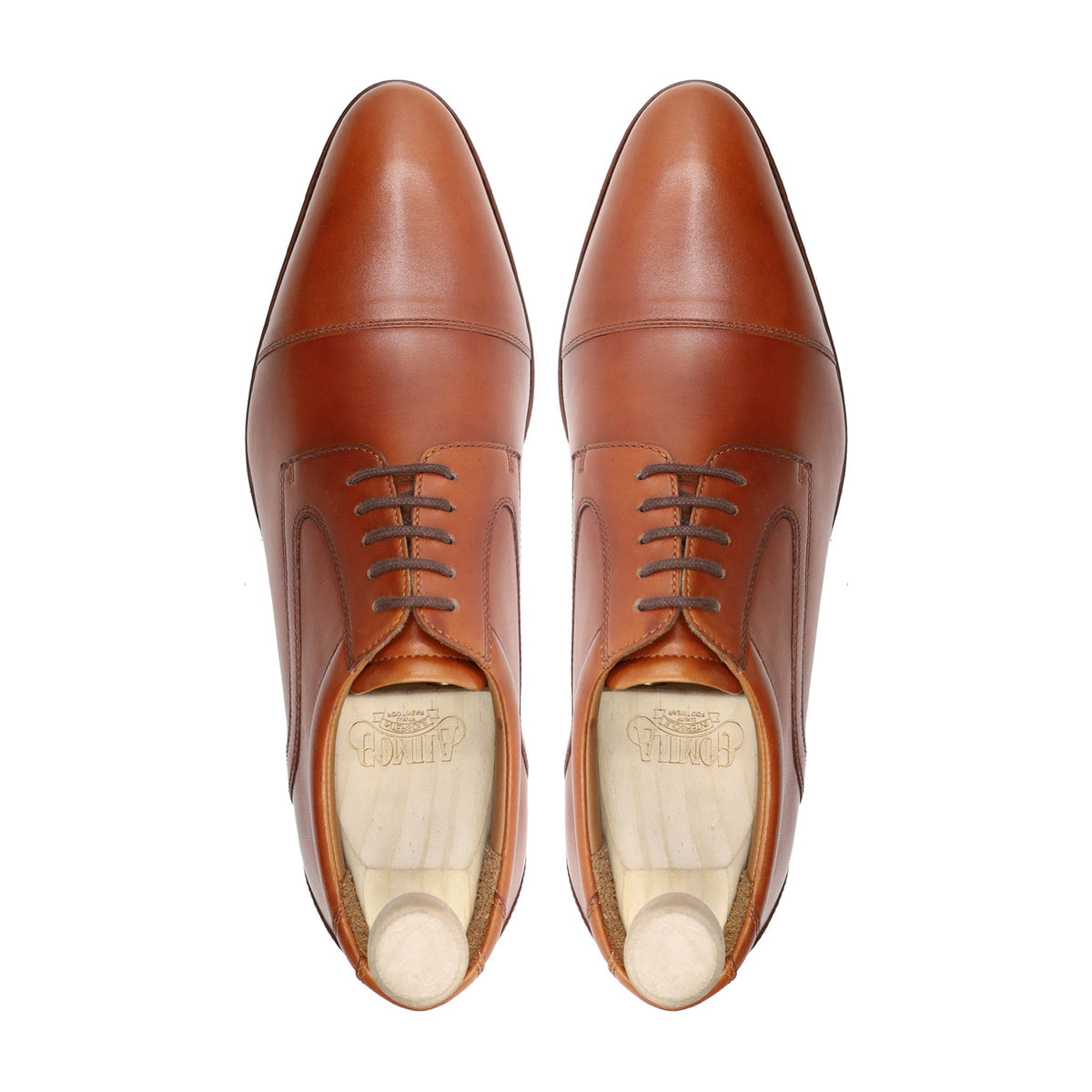 Omaha - Men's Tan Brown Calf Leather Derby Shoe