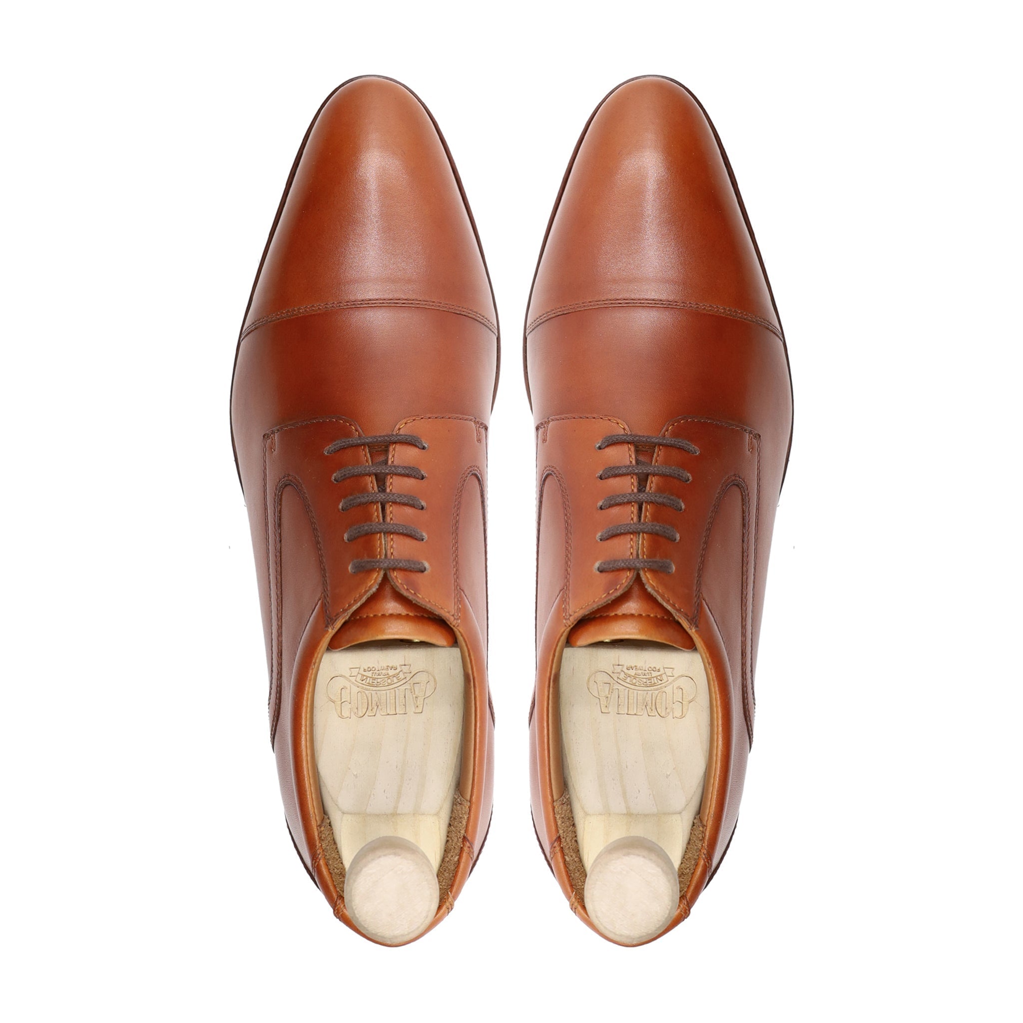 Omaha - Men's Tan Brown Calf Leather Derby Shoe