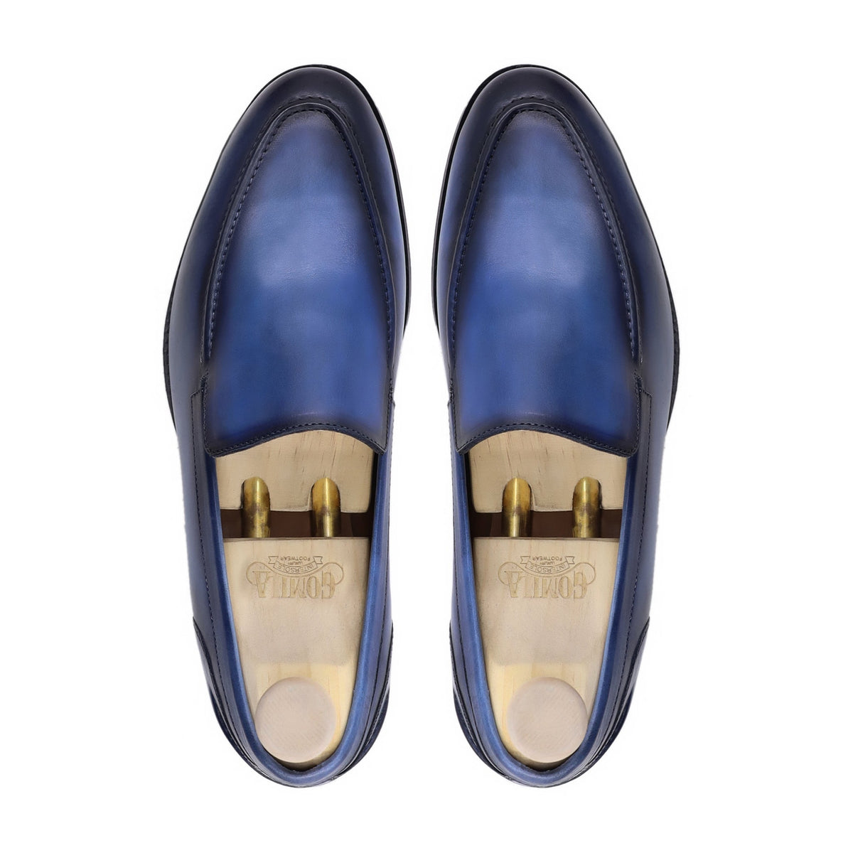 Aurila - Men's Burnished Blue Calf Leather Loafer