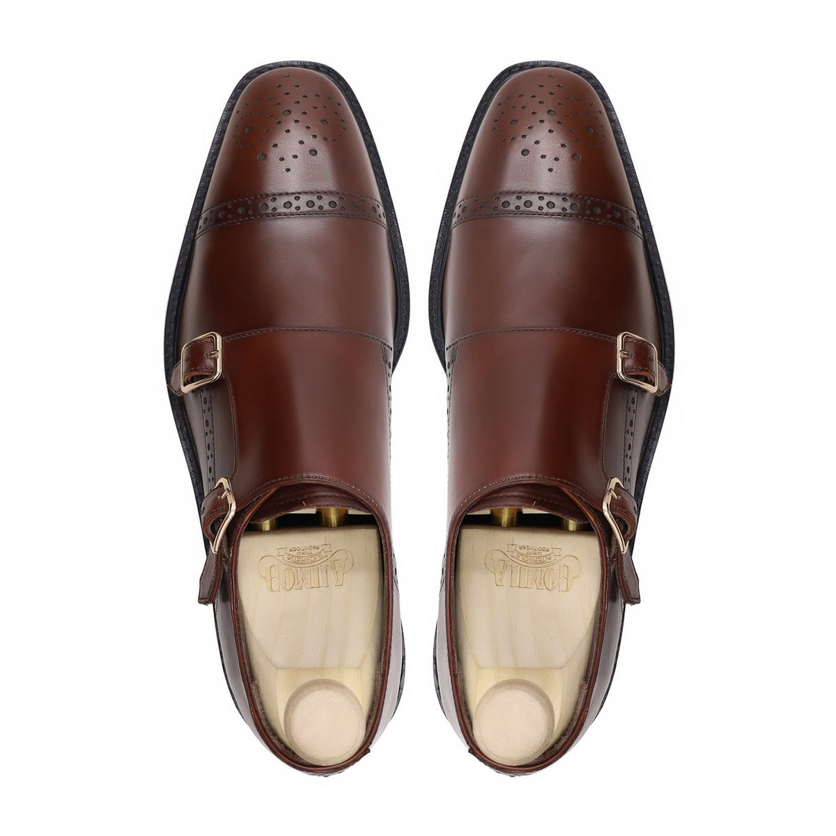 Timbuktu - Men's Oxblood Calf Leather Double Monkstrap