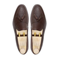 Vaduz - Men's Dark Brown Pebble Grain Leather Loafer