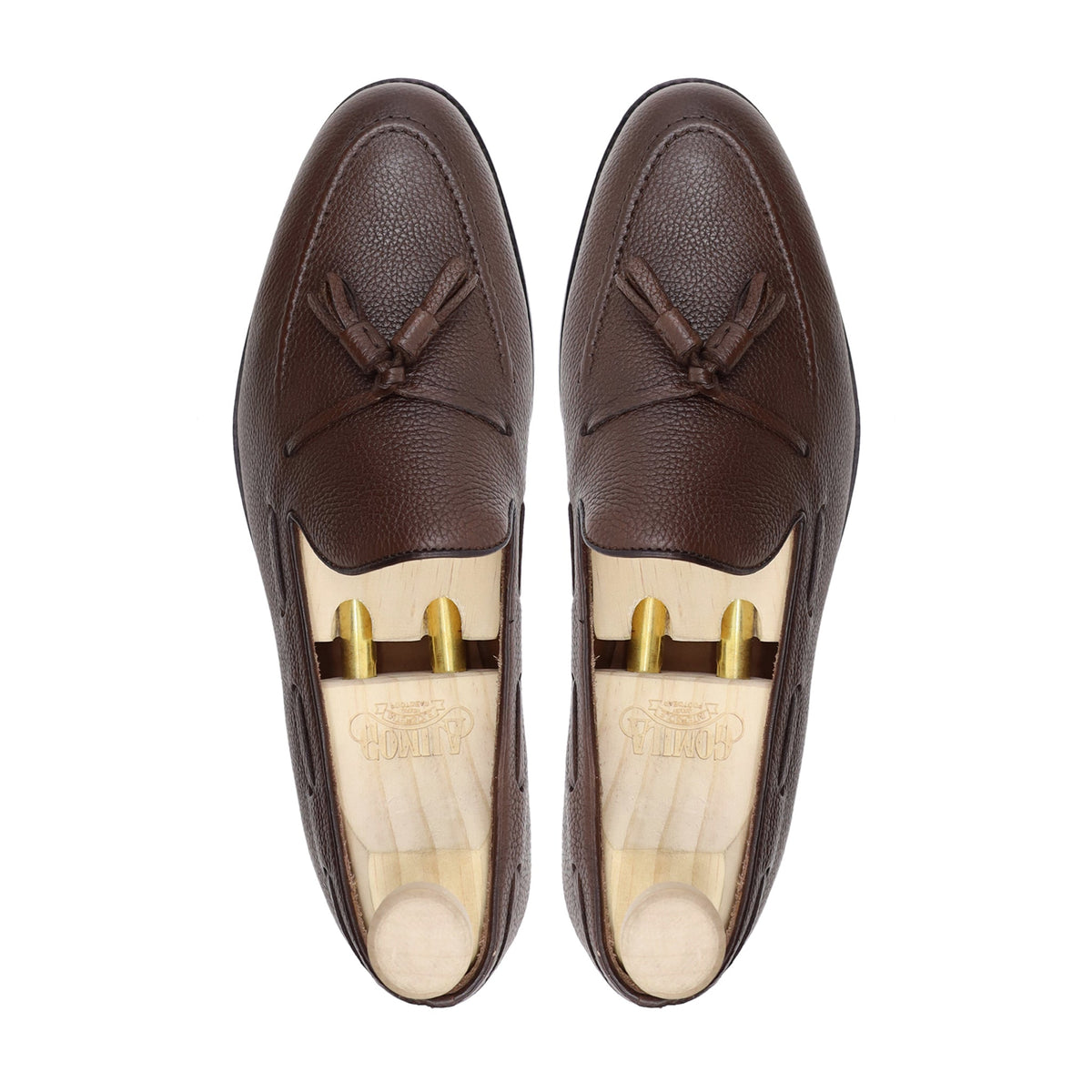 Vaduz - Men's Dark Brown Pebble Grain Leather Loafer