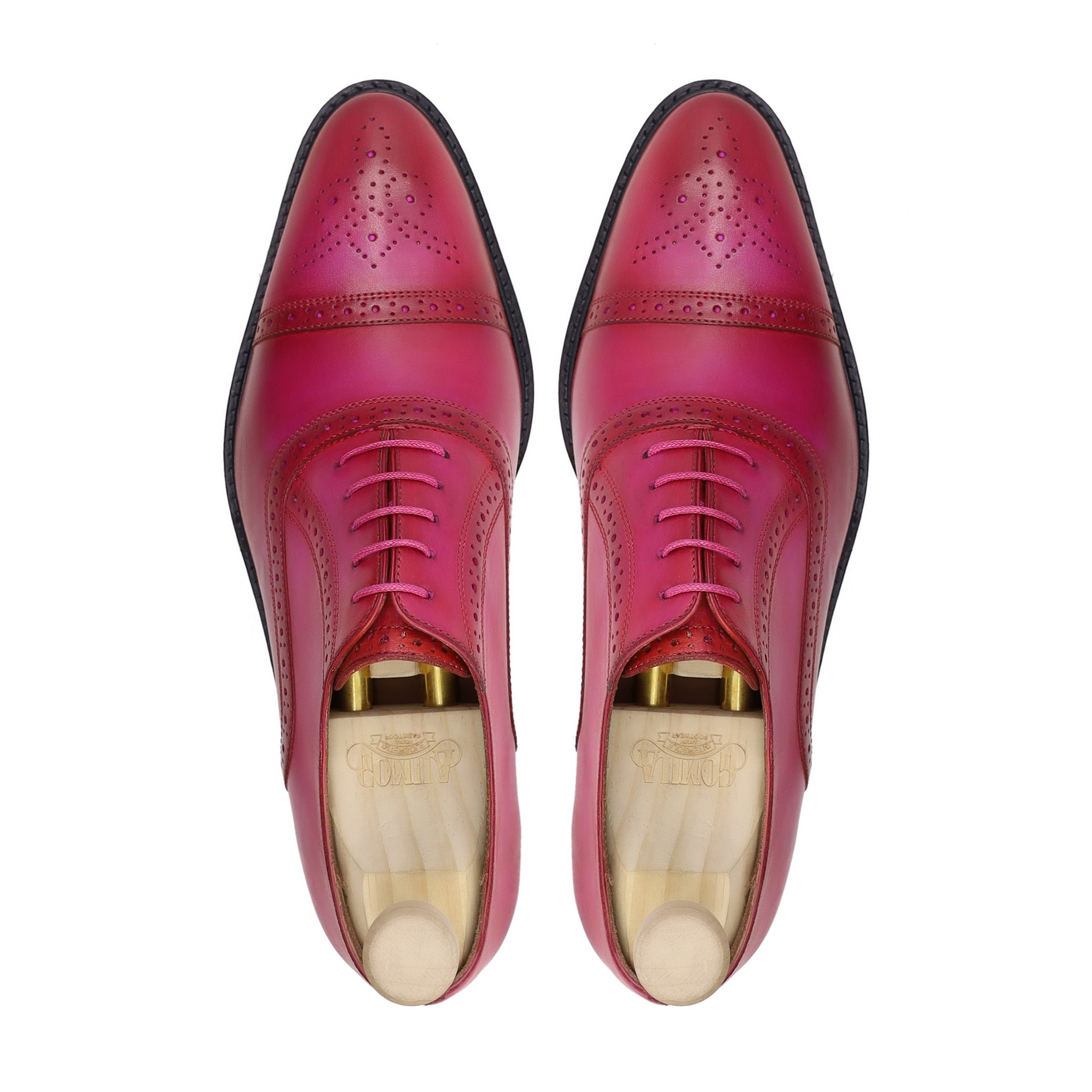 Rafael - Men's Tulip Pink Calf Leather Oxford Shoe