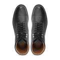 Qagar - Men's Black Pebble Grain Leather Boot