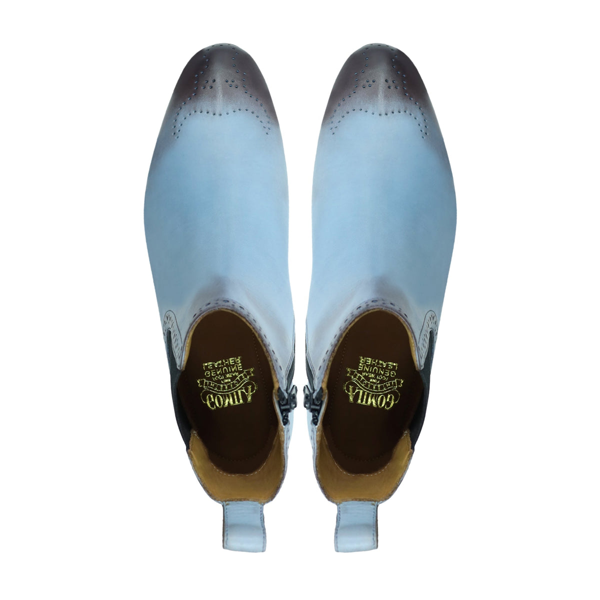 Lakewood - Men's Burnished Ice Blue Calf Leather Chelsea Boot